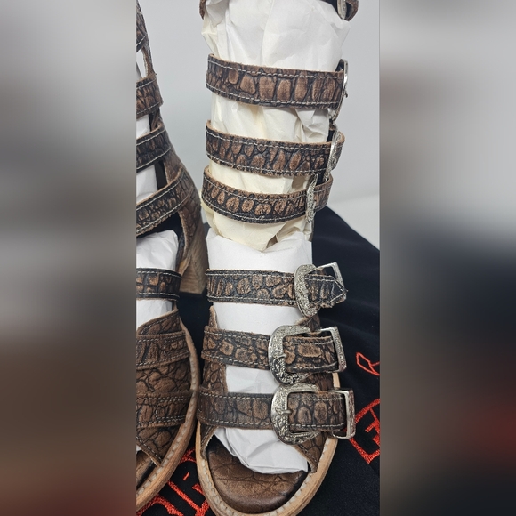 ***$OLD***Free Bird Brooklynn Vintage Croco Sandals Size 7 NIB - Picture 5 of 17